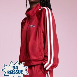 Old Navy '94 Green Track Jacket Cordovan Red Women's M